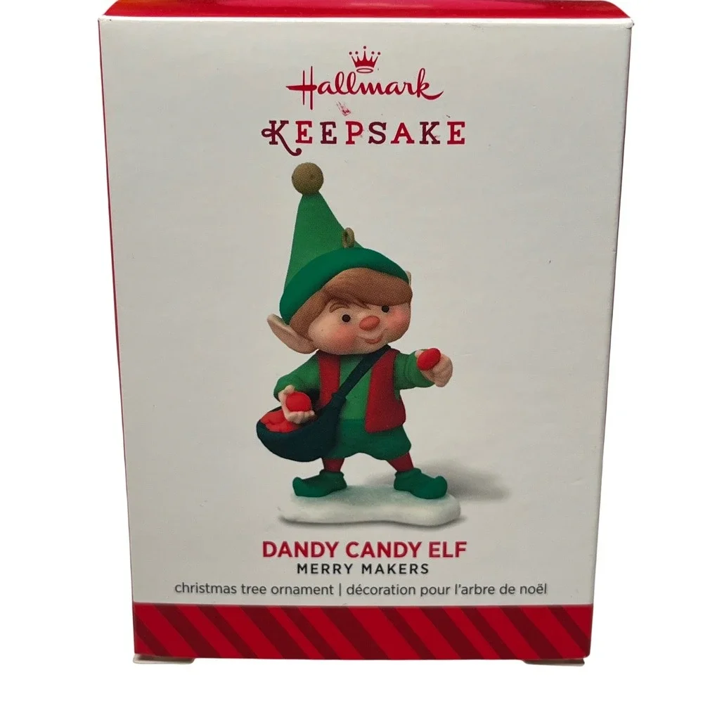 Hallmark Keepsake‎ Dandy Candy Elf Merry Makers Christmas Tree Ornament 2014